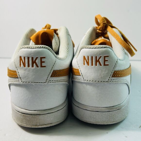 Nike Court Vision Low White Orange Womens Size 8 1/2 Sneakers EU 40 2021 - Picture 6 of 9